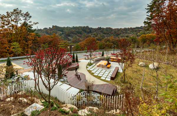 중부대학교 고양캠퍼스에 있는 실외정원 전경. (산림청 제공)