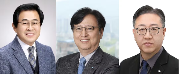 사진 왼쪽부터)도세호 파리크라상 대표, 경재형 SPC삼립 대표, 지상호 샤니 대표. (SPC그룹 제공)